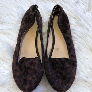 Cheetah print loafers